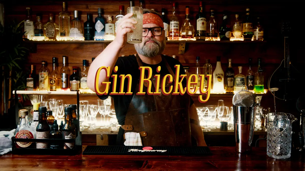Gin Rickey Klassisk gincocktail uten sukkersirup