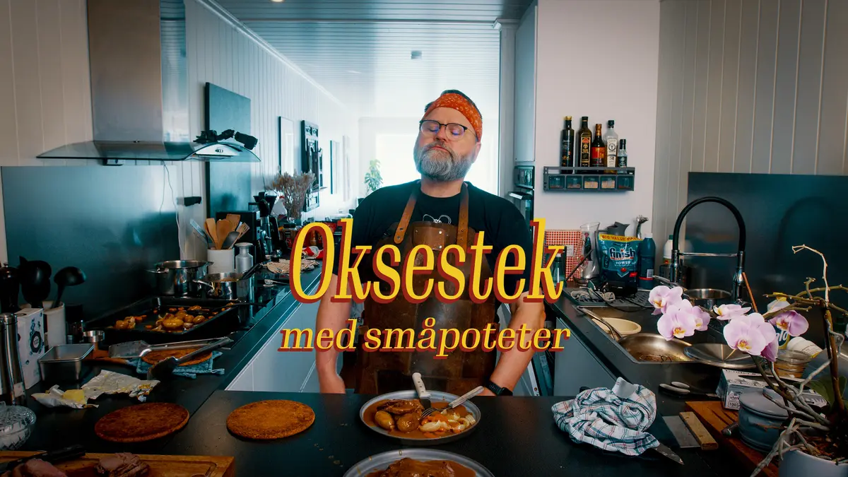 Oksestek med småpoteter