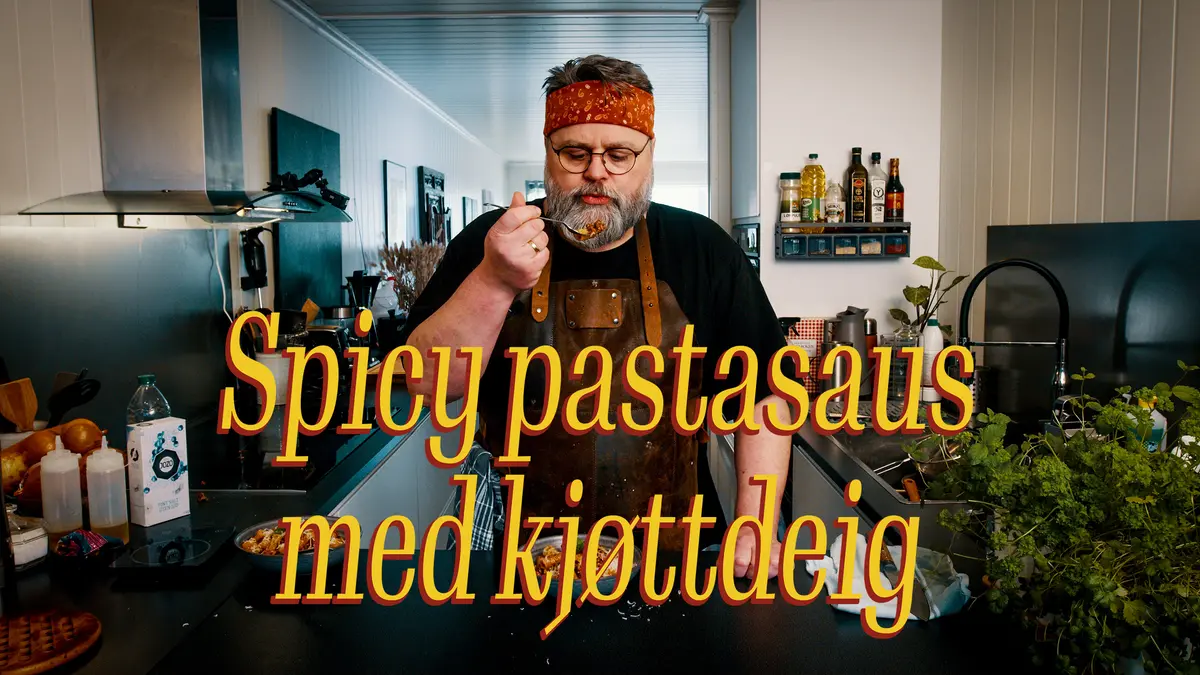 Spicy pastasaus med kjøttdeig